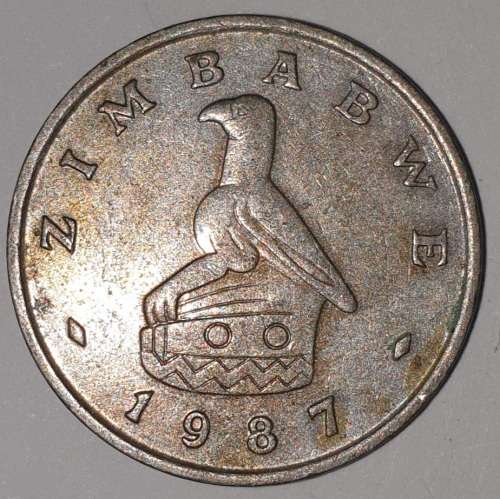 1987 - 10 CENT COIN - ZIMBABWE - (Copper-Nickel)